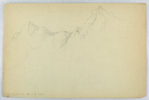 Dixville Notch, benadering vanuit het westen door Daniel Huntington