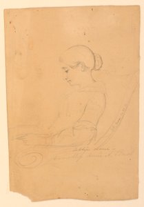 Tekening, Annie A Brush, Zittend in, 22 september 1841