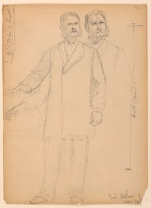 Tekening, President Chester A. Arth, 1850 door Daniel Huntington