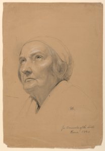 Tekening, Studie voor "Ziekencommunie", 1844 door Daniel Huntington
