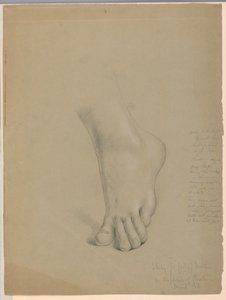 Tekening, Studie voor duplicaat van "Christiana", maart 1850 door Daniel Huntington