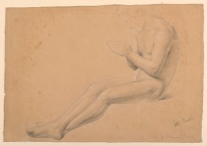 Figurenstudie voor "Communie van de zieken"