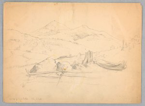 Mt. Kearsarge van Voorbij Bartlett door Daniel Huntington