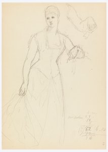 Schets voor een portret van Bella Worsham