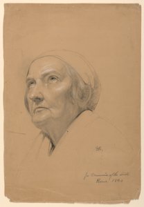 Studie voor "Communie van de Zieken" door Daniel Huntington