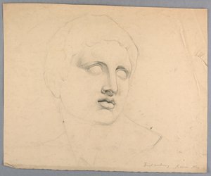 Studie van Marcus Antonius van een standbeeld door Daniel Huntington