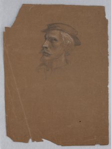 Studie van Titiaan voor "Titiaan Toont de Graflegging aan Karel V en Clemens VII" door Daniel Huntington