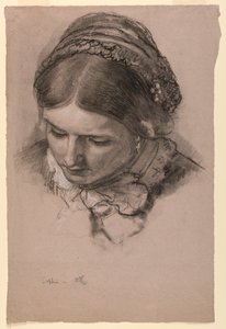 De vrouw van de kunstenaar Sophie