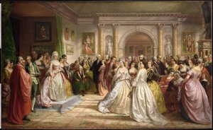 Het Republikeinse Hof (Lady Washingtons Ontvangst) 1861