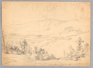 Uitzicht naar het Zuiden vanaf Mt. Kearsarge, New Hampshire door Daniel Huntington