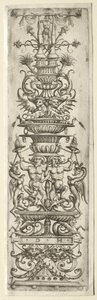 Ornament Rand met Kandelaber-Ornament door Daniel I Hopfer