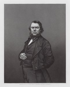 Hugh Stowell Brown, Manx Christelijke prediker en sociaal hervormer (gravure) door Daniel John. Pound