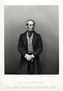 John Somerset Pakington, 1e Baron Hampton, Engelse politicus, ca. 1880 door Daniel John Pound