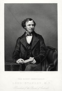 De Zeer Eerwaarde Edward Henry Stanley, 15e Graaf van Derby, Britse staatsman, ca. 1880
