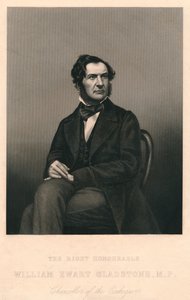 De Zeer Eerwaarde William Ewart Gladstone, M.P., 1859 door Daniel John Pound