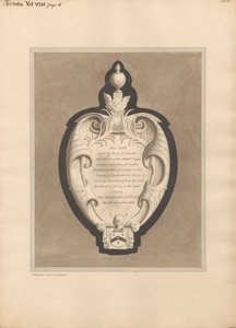 Gedenkteken voor Charles Mordaunt van Hendon Church door Daniel Lysons