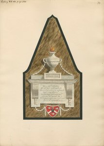 Monument voor Dame Ann Edwards en Sir Thomas Edwards uit Ealing Church door Daniel Lysons