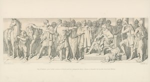 Guy van Ponthieu geeft Verdere Audiëntie aan Harold en zijn Metgezellen, wiens Vrijlating wordt Geëist door Heralds van Hertog Willem