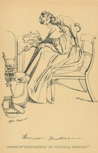 Miss Harriet Martineau door Daniel Maclise