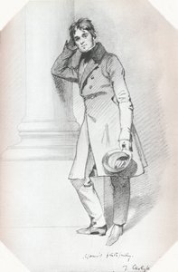 Portret van Thomas Carlyle, historicus en filosoof, ca. 1830