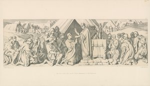 De avond voor de slag. Vrome naleving van de Normandiërs