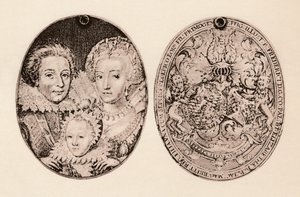Frederik van Bohemen, Elizabeth Stuart en hun zoon, Frederik Hendrik door Daniel Mytens