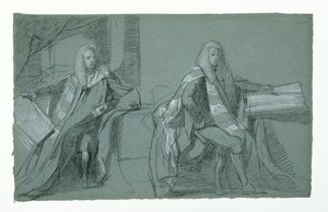 Studie voor William Murray, Eerste Graaf van Mansfield, 1782-1783