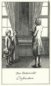 De les (gravure) door Daniel Nikolaus (after) Chodowiecki