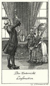 De Les (gravure) door Daniel Nikolaus (after) Chodowiecki