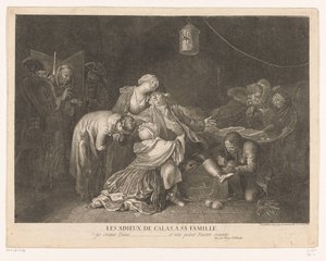 Afscheid van Jean Calas in de gevangenis