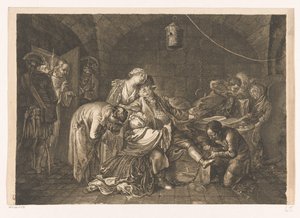Afscheid van Jean Calas in de gevangenis door Daniel Nikolaus Chodowiecki