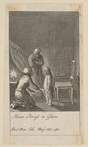 Blad 3 uit de reeks „Modedwaasheden“ door Daniel Nikolaus Chodowiecki