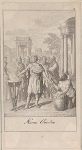 Blad 4 bij „Oude, middeleeuwse en moderne geschiedenis” door Daniel Nikolaus Chodowiecki
