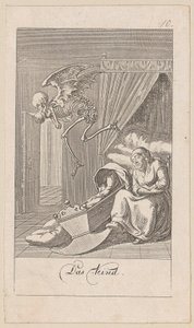 Kind, blad 10 uit de reeks „De dodendans“ door Daniel Nikolaus Chodowiecki