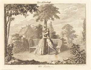 Liefhebbers door Daniel Nikolaus Chodowiecki
