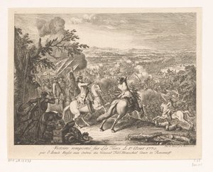 Overwinning van generaal Roemjantsev tijdens de Slag bij Cahul, 1770 door Daniel Nikolaus Chodowiecki