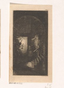 Sebaldus Nothanker in de kelder door Daniel Nikolaus Chodowiecki