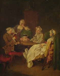 Gezelschap aan tafel