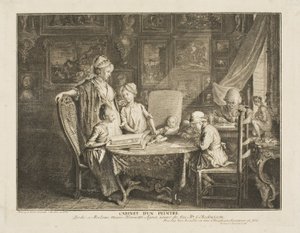De Kunstenaar en zijn Familie door Daniel Nikolaus Chodowiecki