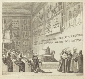 Wat is de manier om gelukkig te zijn? door Daniel Nikolaus Chodowiecki