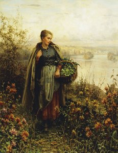 Ochtendkou door Daniel Ridgway Knight