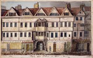 Staple Inn, Londen, 1810 door Daniel Thorn