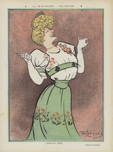 Charlotte Wiehe, Deense actrice. Illustratie voor Le Rire door Daniel de Losques