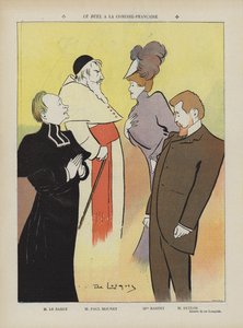 Productie van het stuk Le Duel in de Comédie-Française. Illustratie voor Le Rire