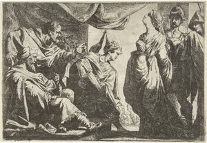 Susanna voor de rechters door Daniel van den Dyck