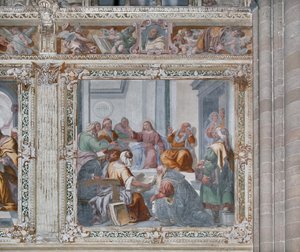 Christus tussen de dokters door Daniele Crespi