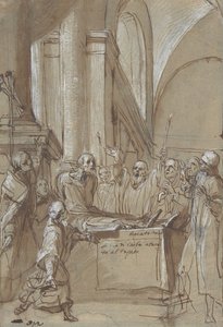 Raymond Diocrès Spreekt Tijdens Zijn Begrafenis uit het Leven van Sint Bruno van Keulen, 1628-29