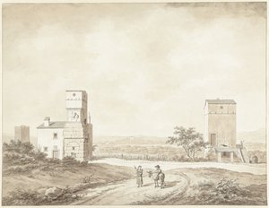 Ruïnes van de Villa Adriana nabij Tivoli door Daniël Dupré