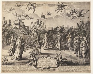 De triomfwagen van prins Hendrik van Oranje