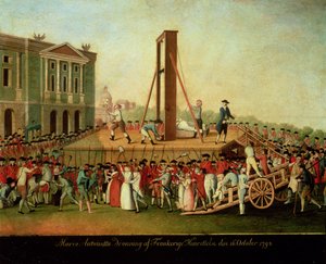 De executie van Marie-Antoinette, 16 oktober 1793